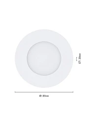 фото 64618 Светодиодный встраиваемый светильник FUEVA 1 PRO, 2,7W(LED) в интерьере в Санкт-Петербурге