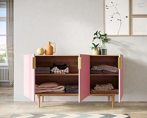 заказать Комод с тремя дверками "Line" LN02/GR1/pink в Санкт-Петербурге