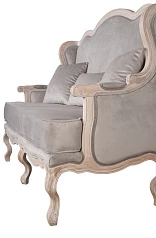 Двухместный дизайнерский диван Brody Double grey в Санкт-Петербурге