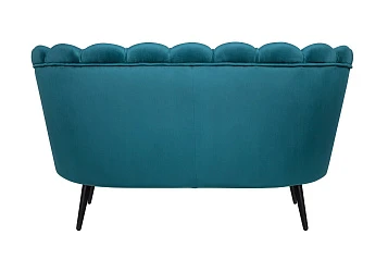 Диван ракушка Pearl Double Marine Velvet на черных ножках в Санкт-Петербурге