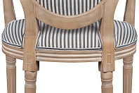 купить красивые Мягкий стул с подлокотниками Volker Arm Black Pinstripe в Санкт-Петербурге