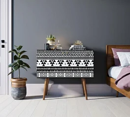 красивый Комод на высоких ножках "Berber" малый принт 19 арт BB13/Print_19 в Санкт-Петербурге