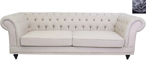 Диван мягкий арт-деко Neylan темно серый в интерьере в Санкт-Петербурге