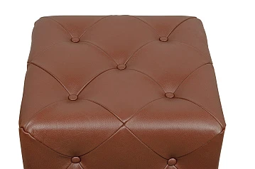 Дизайнерский пуф Amrit Light Brown Leather в Санкт-Петербурге