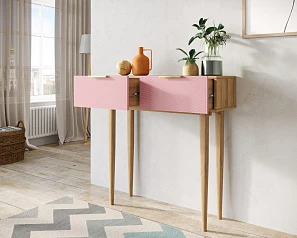купить стильный Консоль с двумя ящиками "Line" LN16/GR1/pink в интернет-магазине в Санкт-Петербурге