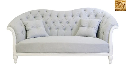 купить красивый Французский диван Velina цвет желтый в Санкт-Петербурге