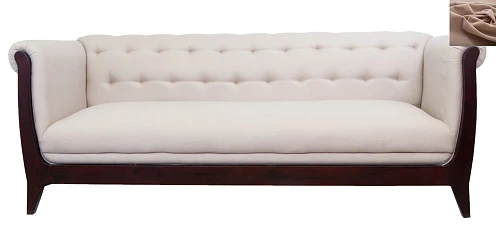 стильный Классический диван Delvin коричневый на заказ в Санкт-Петербурге