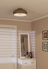 900359 Потолочный светильник MOGANO, 1x60W, E27, H175, ?400, сталь, мокко в интернет-магазине в Санкт-Петербурге