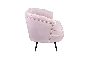 Дизайнерский диван Pearl Triple Pink на черных ножках в Санкт-Петербурге