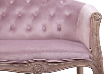 Двухместный дизайнерский диван Kandy Double Pink Velvet в интерьере в Санкт-Петербурге