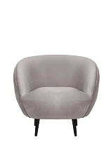 Мягкое кресло Small Benee Grey на черных ножках в Санкт-Петербурге