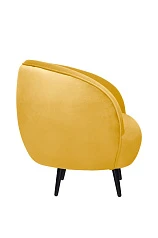 Мягкое кресло Small Benee Yellow на черных ножках в Санкт-Петербурге