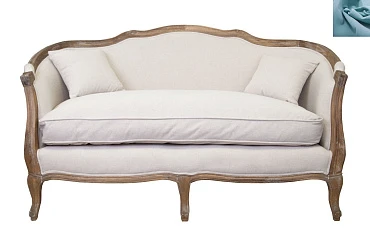 Диван ампир Darcy 2 цвет голубой на заказ в Санкт-Петербурге