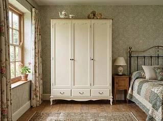 купить Шкаф "Леонтина (Leontina)" для одежды трехстворчатый с ящиками арт ST9327KR/3 в интернет-магазине в Санкт-Петербурге