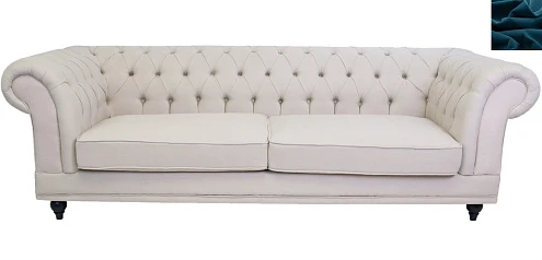 заказать Диван мягкий арт-деко Neylan синий в интернет-магазине в Санкт-Петербурге