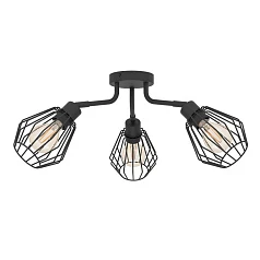 красивые 31531 Люстра TARBES, 3x60W(E27), сталь, черный на заказ в Санкт-Петербурге