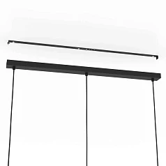 900495 Подвесной потолочный светильник ROMAZZINA, 3x40W, E27, L900, B200, H1100, сталь, черный в Санкт-Петербурге