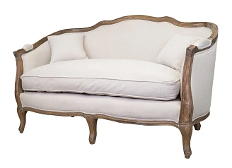 красивый Двухместный диван ампир Darcy 2 цвет розовый в Санкт-Петербурге