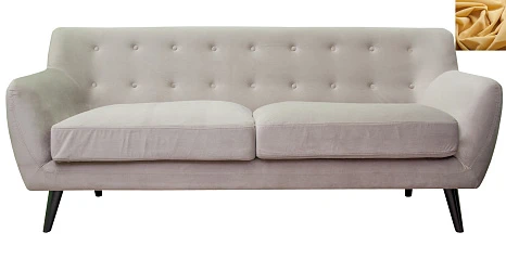 купить стильный Прямой мягкий прямой диван Albert 5 желтый в Санкт-Петербурге