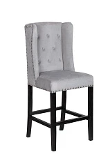 Дизайнерский полубарный стул Skipton Average Grey Velvet в интернет-магазине в Санкт-Петербурге