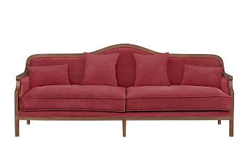 фото Диван с высокой спинкой для гостиниц Madesta Red в интерьере в Санкт-Петербурге