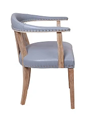 фото Мягкий стул с подлокотниками Tanner Gray Leather в интерьере в Санкт-Петербурге