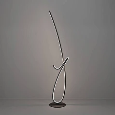 902349 Светодиодный торшер с регулировкой цветовой температуры CARDONCITO, 20W(LED), 2700K, 4000K, 6500K, 2400lm, сталь, черный, белый в Санкт-Петербурге