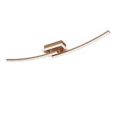 красивые 901219 Светодиодный потолочный светильник LUNGOLAGO, 12W(LED), сталь, пластик, бронзовый, пластик, белый, 4000K, 1450lm в интернет-магазине в Санкт-Петербурге