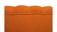 купить Низкое кресло ракушка Pearl Orange Boucle на черных ножках в Санкт-Петербурге