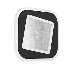 фото 901239 Светодиодный потолочный светильник MACCHIONI, 12W(LED), 200x200, сталь, пластик, черный, белый/ пластик с эфф. хрусталя, белый, 4000K, 1560lm в Санкт-Петербурге