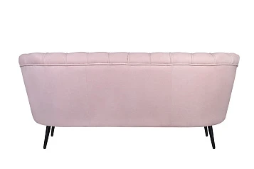 Дизайнерский диван Pearl Triple Pink на черных ножках в Санкт-Петербурге