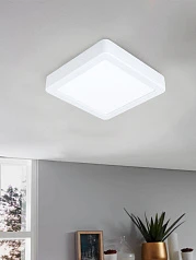 99236 Светодиодный накладной светильник FUEVA 5, 10,5W (LED), 160х160, H28, 1200lm, 3000K, сталь, белы на заказ в Санкт-Петербурге