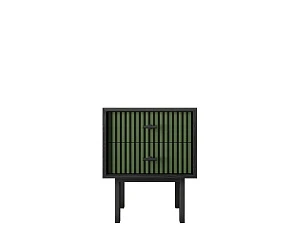 купить красивые Тумбочка с двумя ящиками "Emerson" арт EM16/green/L в интернет-магазине в Санкт-Петербурге