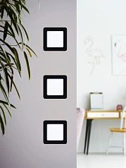 фото 99187 Светодиодный встраиваемый светильник FUEVA 5, 5,5W (LED), 117х117, ET26, 700lm, 4000K, сталь, черный в интерьере в Санкт-Петербурге