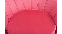 Низкое кресло ракушка Pearl Karmin на черных ножках в Санкт-Петербурге