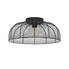 красивые 43896 Потолочная люстра RINROE, 1х40W (E27), H200, ?450, сталь, черный в Санкт-Петербурге