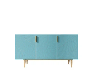 купить стильный Комод с тремя дверками "Line" LN02/GR1/blue в Санкт-Петербурге