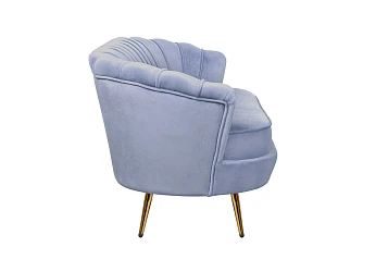 Трехместный диван ракушка Pearl Triple Blue в Санкт-Петербурге