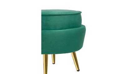 Кресло с пуфом ракушка Pearl Green V2 в Санкт-Петербурге
