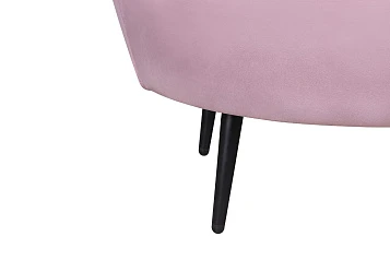 Диван ракушка Pearl Triple Pink на черных ножках в интернет-магазине в Санкт-Петербурге