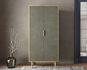 купить Шкаф малый двухстворчатый "Line" R24/browngrey в Санкт-Петербурге