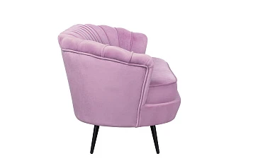 Диван ракушка Pearl Triple Pink на черных ножках в интернет-магазине в Санкт-Петербурге