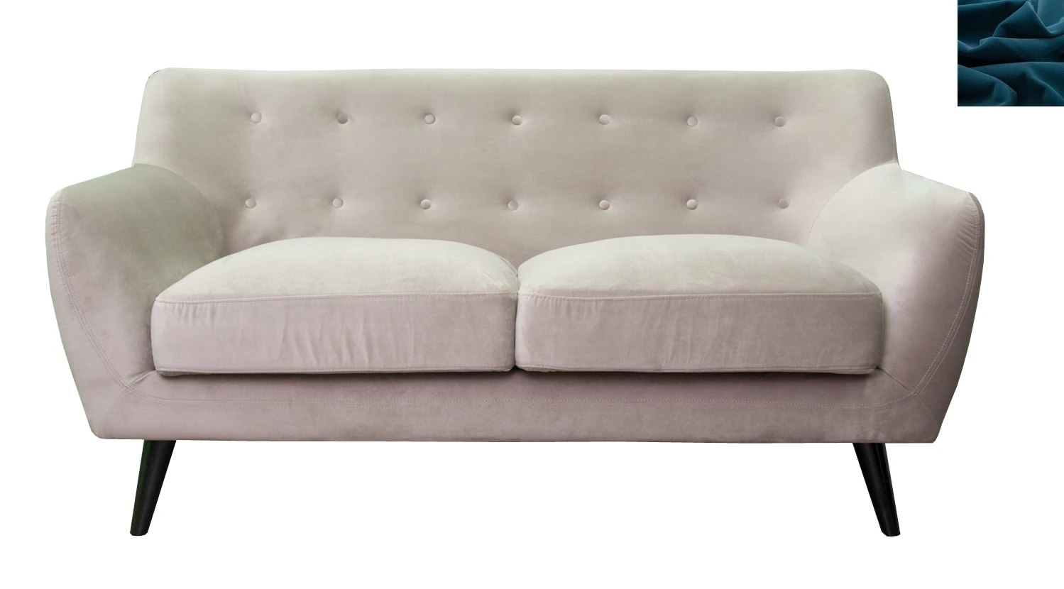 стильный Двухместный диван Albert 10 цвет синий в Санкт-Петербурге