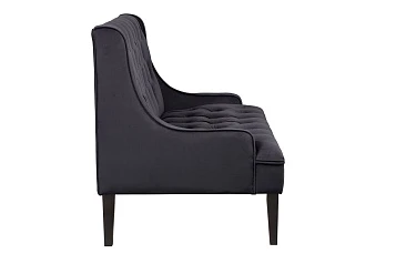 купить Прямой двухместный американский диван Sommet черный в Санкт-Петербурге