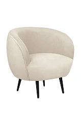 купить красивые Мягкое кресло Benee Beige на черных ножках в Санкт-Петербурге