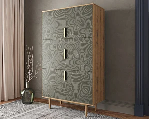 фото Большой комод с шестью дверками "Line" R20/browngrey в Санкт-Петербурге