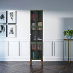 купить красивый Шкаф одностворчатый "Andersen" с рифлеными стеклами арт AN13 в интернет-магазине в Санкт-Петербурге