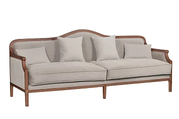 Диван с высокой спинкой для гостиниц Madesta Grey в интерьере в Санкт-Петербурге