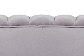 купить Дизайнерский диван для гостиниц Pearl Triple Grey на черных ножках в Санкт-Петербурге
