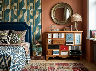 заказать стильные Комод "Гуашь (Gouache)"  темный арт M10594ETG/1 в Санкт-Петербурге